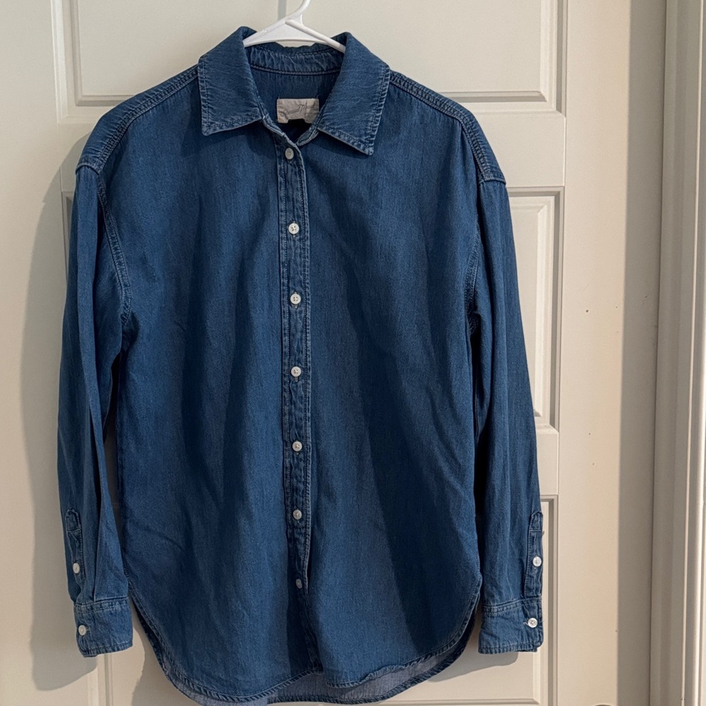 Oversized Denim Button Down